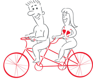 Wild Orchard Characters cycling